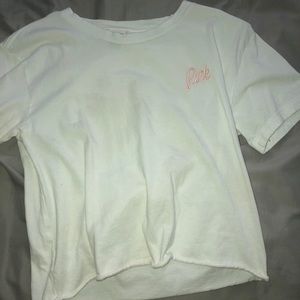 size xs pink vs crop top